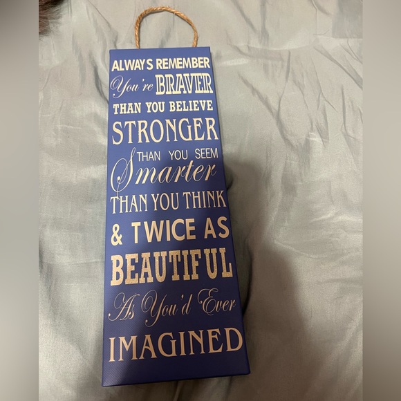 Motivation Canvas Sign (Blue) - Picture 5 of 5